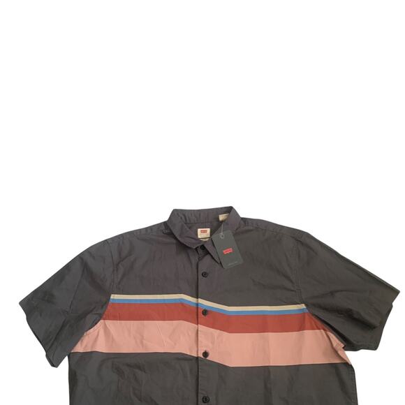 Levi's Men's Size L Woven Richmond Relaxed Fit Short Sleeve Button Up Shirt New - Picture 9 of 14
